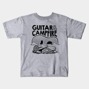 Guitar & Camping No.3 Kids T-Shirt